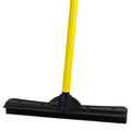FURemover Rubber Broom with Squeegee & Telescoping Handle