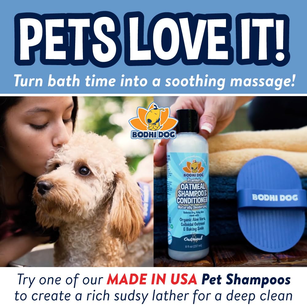 Bodhi Dog Rubber Bath & Grooming Brush — Blue