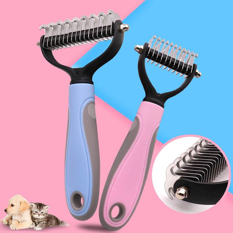 Montoutous Deshedding Brush for Dogs & Cats