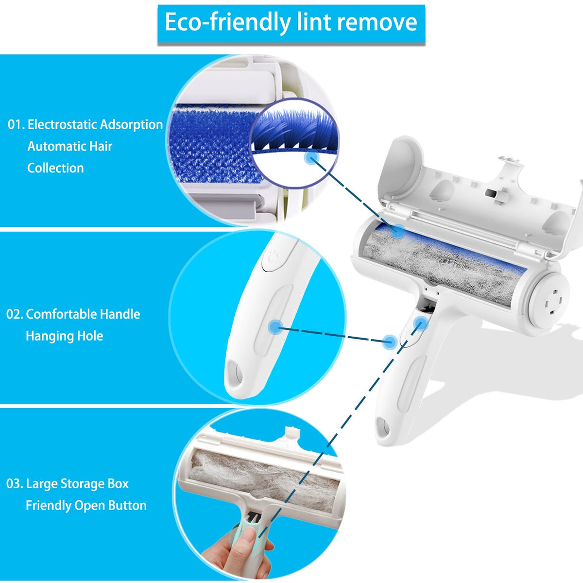 ACE2ACE Reusable Pet Hair Remover Roller