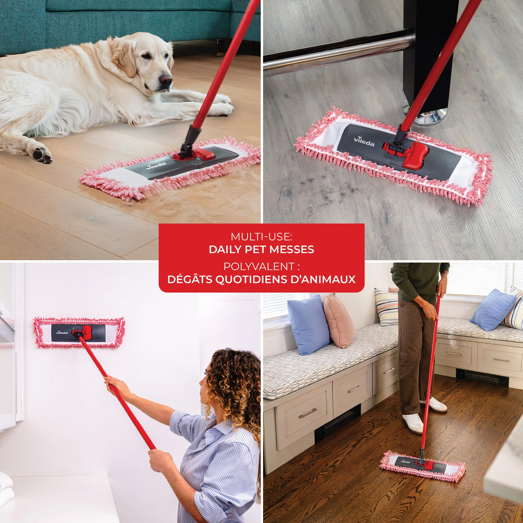 Vileda Pet Pro Microfiber Hair & Dust Mop
