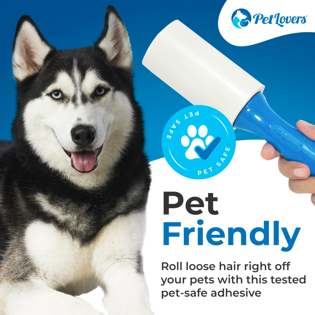PetLovers Lint Roller Set — 3 Rollers, 7 Refills, 1,000 Sheets