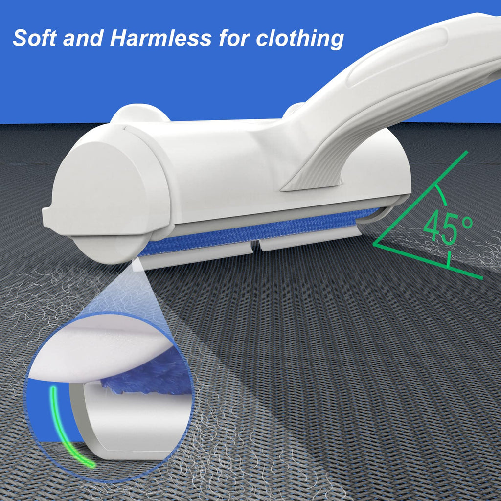 Wouble Reusable Pet Hair Remover Roller — White