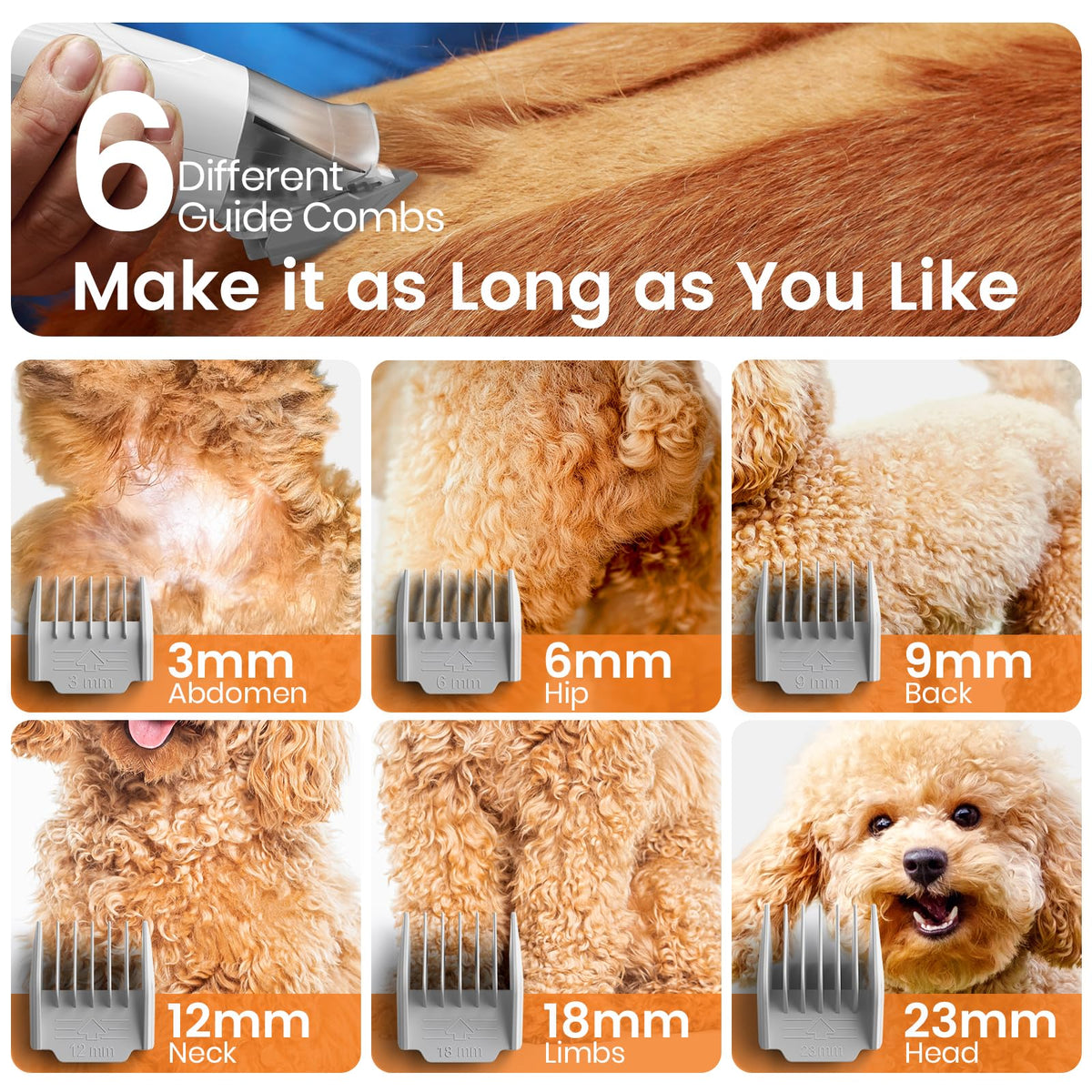 oneisall Pet Grooming Vacuum Kit — 7 Tools