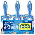 PetLovers Lint Roller Set — 3 Rollers, 7 Refills, 1,000 Sheets