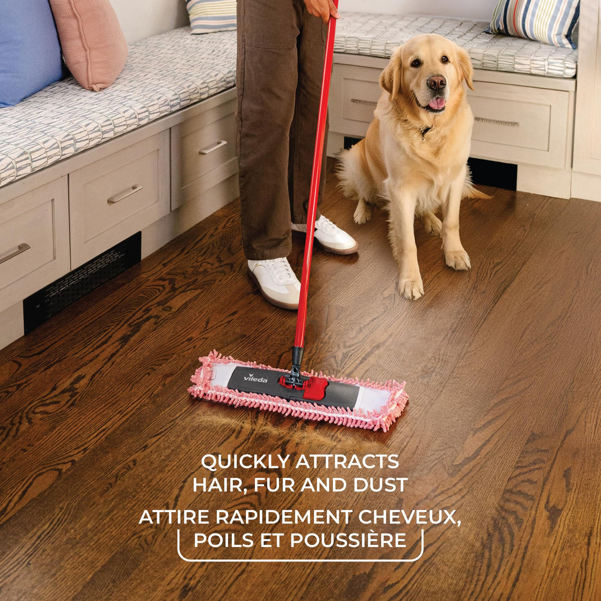Vileda Pet Pro Microfiber Hair & Dust Mop